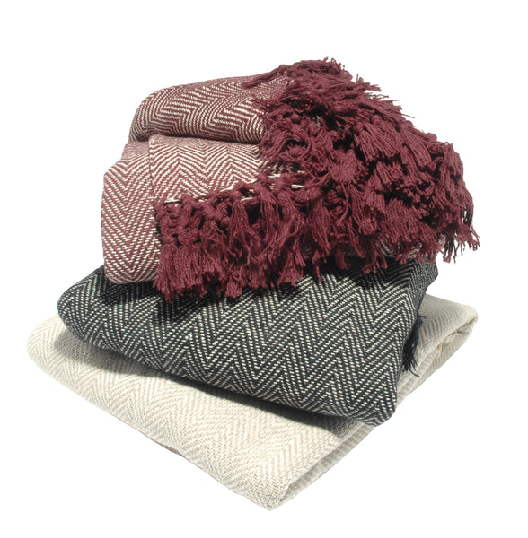 Andaman Herringbone Handwoven Throw